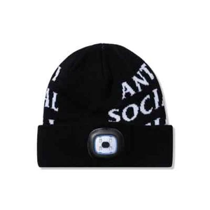 Anti Social Social Club Blair Switch Beanie, Black, NEW, RARE, DEADSTOCK, 2023 - Picture 1 of 10
