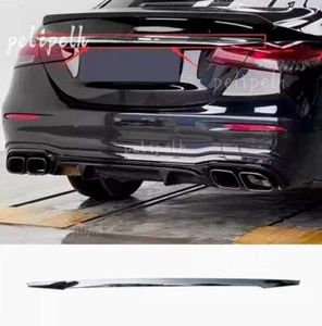 Cubierta de tapa de maletero de acero negro para Benz Clase E W213 2017-2023 - Imagen 1 de 9
