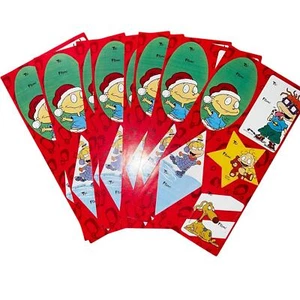 Etiqueta de regalo vintage 90 RUGRATS PEEL 'N STICK Navidad vacaciones pegatina nickelodeon - Imagen 1 de 4