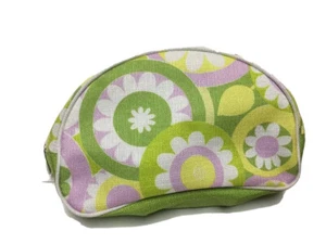 Clinique Pastell Kosmetik Make-up Tasche Reißverschluss 5" Grün Reise - Bild 1 von 4