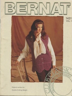 Bernat Crochet Pattern Booklet #1431 Vol.1 - 2 Great Vests to Crochet for Women - Image 1 of 2