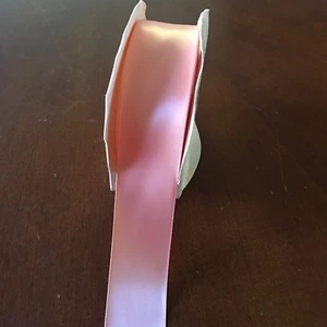 New Peach Satin Ribbon - Craft - Sewing Width 1 1/2"- 40mm - Picture 1 of 1