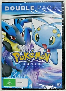 Pokemon Movie Double Pack Lucario/Temple of the Sea (2 DVD Set) Reg 4 New Sealed - Afbeelding 1 van 2