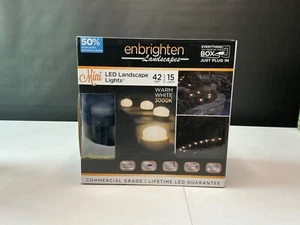Enbrighten Landscapes mini LED Landscape Lights 42 Feet 15 Lights - NEW - Picture 1 of 4