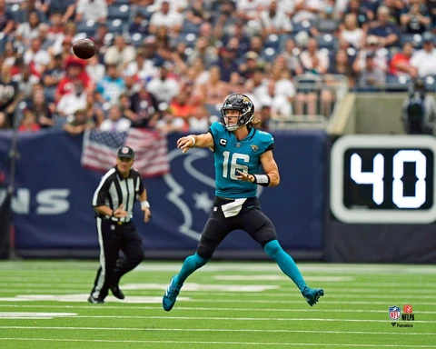 Trevor Lawrence Jacksonville Jaguars Unsigned NFL Rookie Debut Photograph Cover