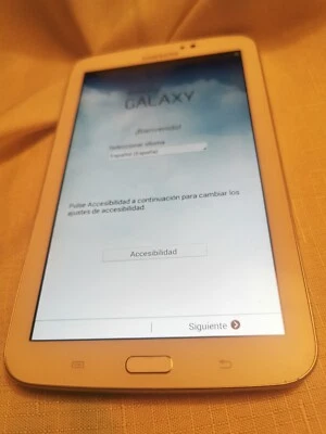 Samsung Galaxy Tablet 3 SM-T2100 8GB Wi-Fi  7in White 1.2GHZ Dual Core - Image 1 of 4