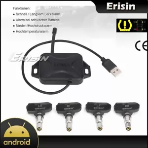 Moduli TPMS USB monitor pressione pneumatici 4 sensore interno per Android 8.1+ autoradio - Foto 1 di 10