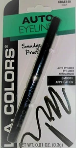 New L.A. COLORS AUTO EYELINER Smudge Proof Long Last BLACK No Sharpener Needed - Picture 1 of 3
