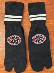 Japan HIKESHI SPIRIT Tabi Pile Socks One Pair Unisize Navy Ladies Fire Fighter - Picture 1 of 2