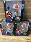Bulk Lot Of 3 The Super Mario Bros. Movie Toad 5" Action Figure W/Frying Pan New