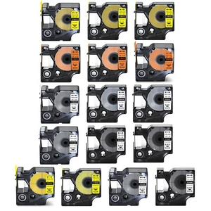 18489 18488 18484 18483 18482 18445 18444 18443 Etiqueta para Dymo Rhino 9/12/19MM - Imagen 1 de 20