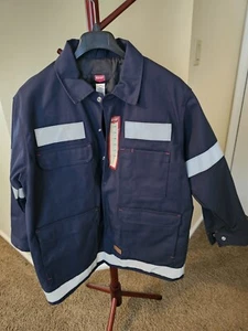 RED KAP LARGE MEN'S HIGH VISIBILITY HEAVY DUTY JACKET- SIZE L - Picture 1 of 5