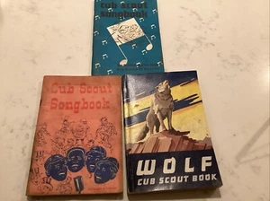 Lot 3 vintage Cub Scouts of America Handbooks Songbooks Wolf 1950s - 60s - Picture 1 of 11