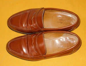 ALFRED SARGENT LIGHT BROWN MADE IN ENGLAND SLIP ON LOAFERS SIZE U.K.7EX / U.S.8. - Picture 1 of 8