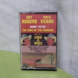 ROY ROGERS & DALE EVANS cassette tape Lore of the West 1966 Gabby Hayes NWT - Picture 1 of 2