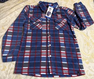 Boy’s Quicksilver Youth Fleece Shirt Jacket In Size 14/16 - Picture 1 of 4