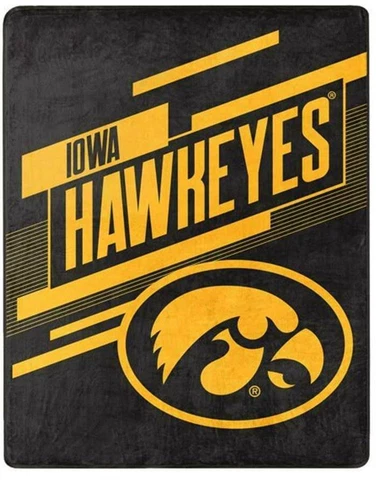 Iowa Hawkeyes NCAA Movement Silk Touch Throw Blanket - W1646901558 Cover
