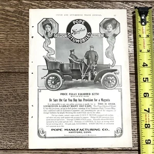 1907 Pope Automobiles Hartford Ct 25 35 HP Car Art Antique Picture Print Old Ad - Picture 1 of 7
