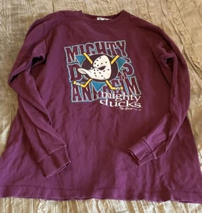 ANAHEIM MIGHTY DUCKS Hockey VINTAGE The Game 1993 Youth XL Shirt NHL Free Ship - Picture 1 of 3