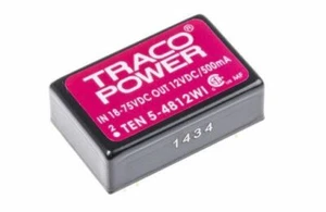 Convertidor DC-DC aislado TRACOPOWER TEN 5WI 6W - TEN 5-4812WI - Imagen 1 de 3