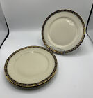 WWII Rosenthal WINIFRED SELB-Germany 10” Blue & Gold Rim Dinner Plate •Lot Of 3