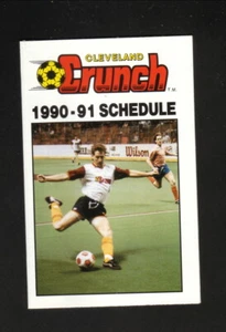 Cleveland Crunch--1990-91 Pocket Schedule--Huntington Banks--MISL - Picture 1 of 2