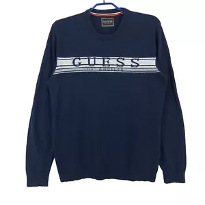 GUESS Men 11% Lana Wool Crew Neck Jumper Pullover Sweater Size XL - Picture 1 of 9