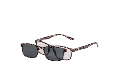 EYELEVEL LESER mit ABNEHMBAREM MAGNETISCH CLIP ON SONNENRAHMEN LINSE SCHALENRAHMEN (+1,25 + 3,50)