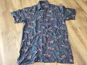 Camisa Robert Stock Para Hombres Talla S 100% Seda Golf Tenis Tema Cuello Abotonado - Imagen 1 de 6