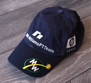 BMW WILLIAMS F1 TEAM HAT NAVY BLUE RACING HP MARK WEBBER 7 ADJUSTABLE 58 CM. - Picture 1 of 9