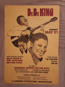 B.B. King Vintage Original Konzert Poster 1981 - Top Zustand - sehr schön! - Bild 1 von 1