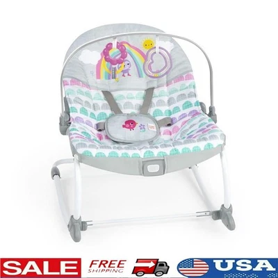 Balancín para bebés pequeños con barra de juguete vibraciones multiuso ajustable seguro regalo Foto 1 de 4