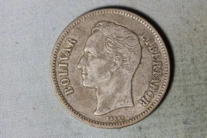 Venezuela 1936 ~ Plata 2 Bolívares ~10 gramos ~ Plata .835 - Imagen 1 de 2