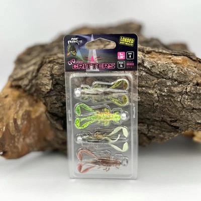 Fox Rage Ultra UV 5cm 3g Micro Critter Mixed Colour Loaded Softbaits Lure Pack - Bild 1 von 4