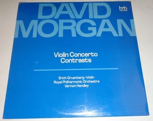 Erich Gruenberg/Handley DAVID MORGAN Violin Concerto, Contrasts HNH 4082 SEALED - Foto 1 di 2