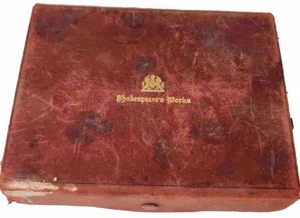 Antique SHAKESPEARE'S Works 19 Volume Set Mini Leather Bound Books Knickerbocker - Picture 1 of 7
