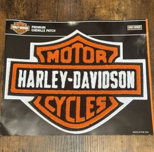 NEU Harley Davidson Bar & Shield Chenille Patch 11,5” x 9” - Bild 1 von 9