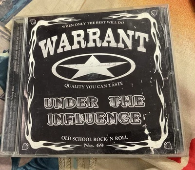 Warrant Under the Influence CD 2001 Downboys Records RARE Music Used Good Vtg Foto 1 de 4