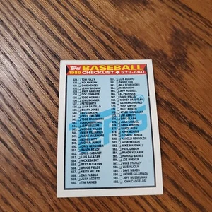 1989 Topps #619 CHECKLIST 529-660 Unmarked NM BASEBALL - Picture 1 of 2