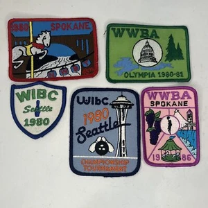 5 seltene Vintage Washington State WWBA Patches Spokane Seattle Olympia 1980 1986 - Bild 1 von 7