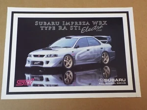 c1999 Subaru WRX Type RA STi Concept original Australian single page brochure - Picture 1 of 2