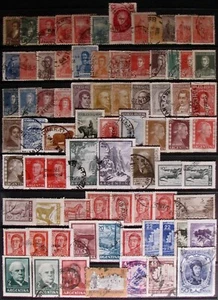 1892-1968 ARGENTINA #93-824: F/VF Used - lot of 75+ all-different - Picture 1 of 2