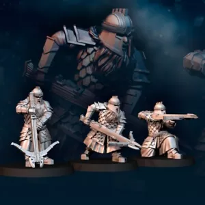 3x Guerreros enanos de hierro - ballesta - Imagen 1 de 3