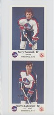 1984-85 Winnipeg Jets Police Issue Perry Turnbull Morris Lukowich #PTML
