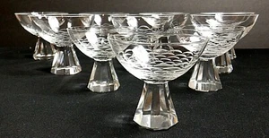 Kristall Wüstenschalen modernes Prismen Design sehr schwer schön - Bild 1 von 12