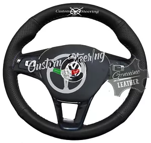 For VW TRANSPORTER T5.1 2010-15 Grain & Perforated Leather Steering Wheel Cover - Picture 1 of 36