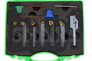 Shars 7PCS 1/4" Indexable Turning Threading Lathe Tool Inserts New #] - Picture 1 of 12