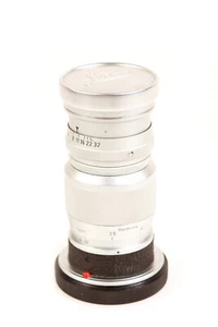 Lente bayoneta Leica M Elmar con filtro UV y tapas 1957 - Imagen 1 de 5