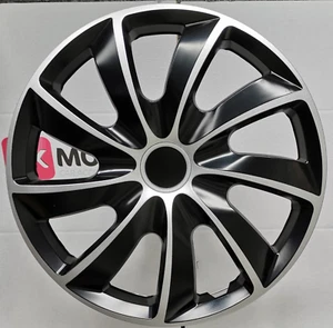 Cubierta de rueda 4x14" para Seat Arosa - plata-negro 14" - Imagen 1 de 7