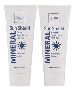 Obagi Sun Shield Mineral Broad Spectrum SPF 50 2 Ct 3 oz. Sunscreen - Picture 1 of 1